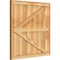 Ekena Millwork Framed Board-n-Batten Shutters w/Z-Bar, Rough Sawn Western Red Cedar, 32 1/4W x 32H, PR RBF06Z32X032RWR - alternate 3